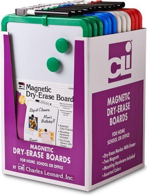 MAGNETIC WHITEBOARD W/MKR MAGN