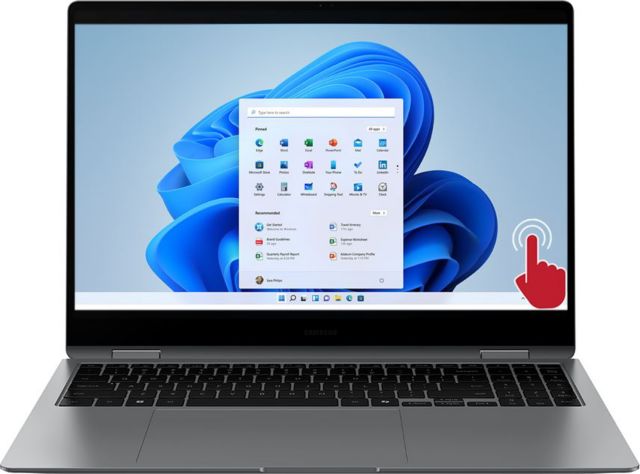 Galaxy Book5 Pro 360 - Copilot+ PC - 16 AMOLED Touch Screen Laptop - Intel Core Ultra 7 - 16GB Memory - 1TB SSD (Gray) - ONLINE ONLY