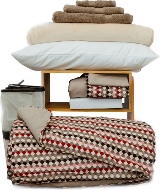 Deluxe 17pc Bedding Bundle in Triangle pattern, Twin XL, includes Bonus Kitchenware Set - Ships in 10 to 14 business days