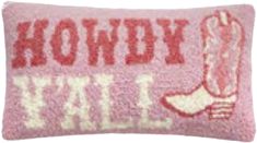 Howdy Yall Hook Pillow