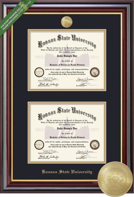 Kansas State University 8.5 x 11" Windsor Diploma Frame"