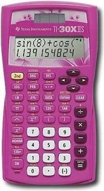 CALC TI30XIIS DUEL POWER PINK