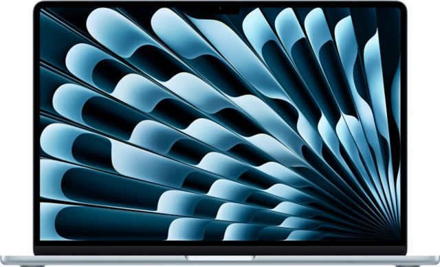 Apple 15-inch MacBook Air: Apple M4 chip with 10-core CPU and 10-core GPU, 16GB, 512GB SSD - Sky Blue - with AppleCare +