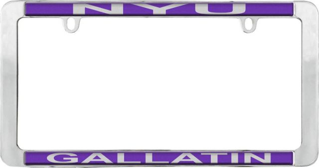 New York University Gallatin License Plate Frame