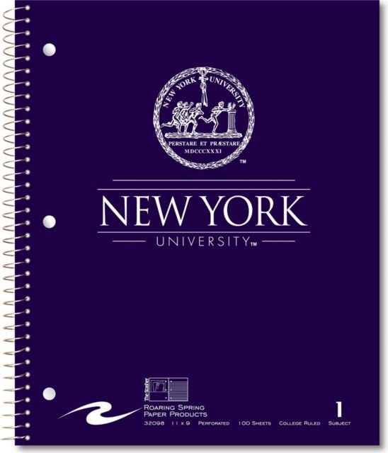 New York University Notebooks, Paper, Planners and Index Cards