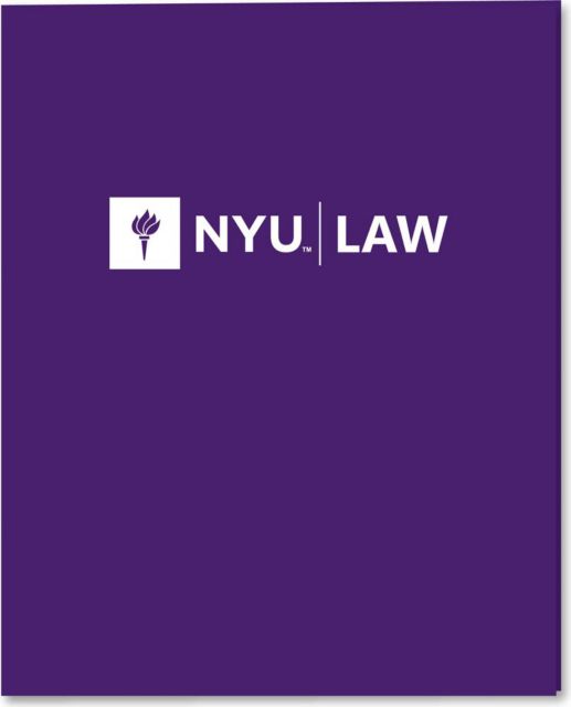 New York University Law 2 Pocket Folder