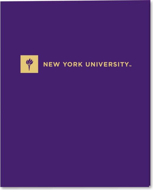 New York University 2 Pocket Folder