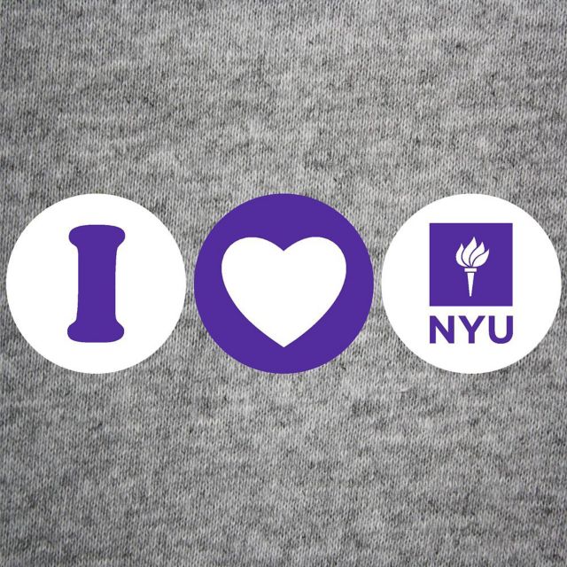 New York University "I Heart" 3-Pack Mini Button