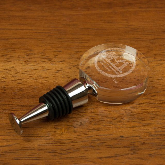New York University Crystal Wine Stopper