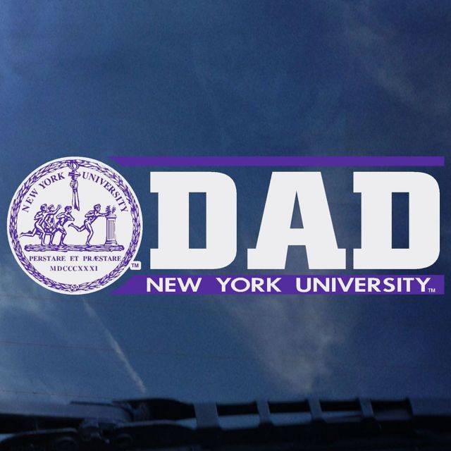 New York University Dad Decal