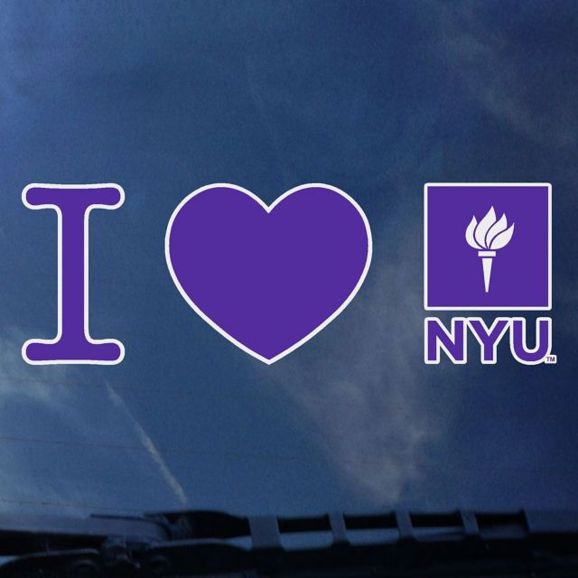 New York University I Heart' Decal