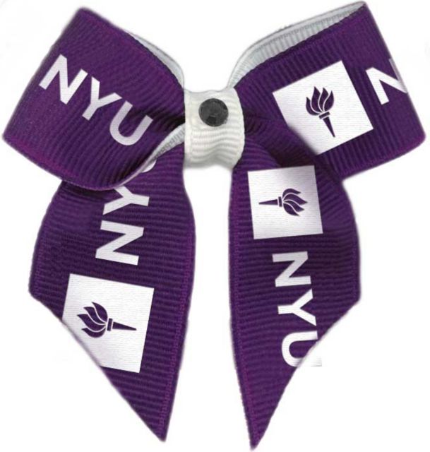 New York University Dog Hair Bow