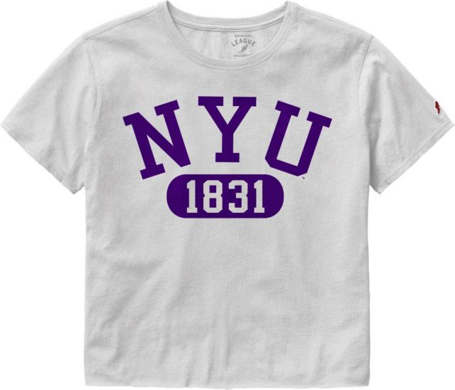 New York University Women's Crop Short Sleeve T-Shirt