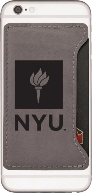 New York University Velour Cell Phone Cardholder