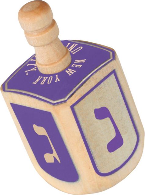 New York University Wooden Dreidel