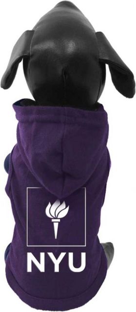 New York University Dog Fleece Hoodie