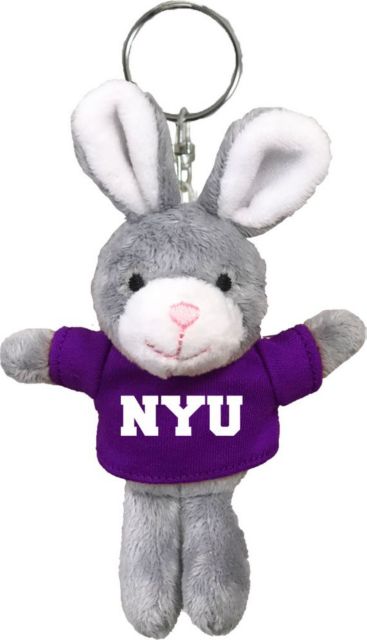 New York University Plush Keychain