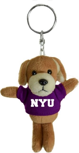 New York University Plush Keychain