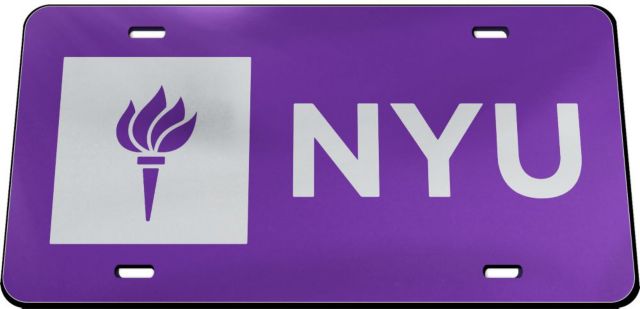 New York University License Plate