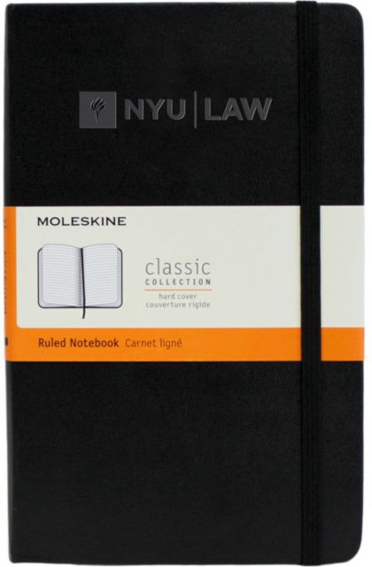 New York University Law 13x21 Moleskin Classic Collection Ruled Notebook