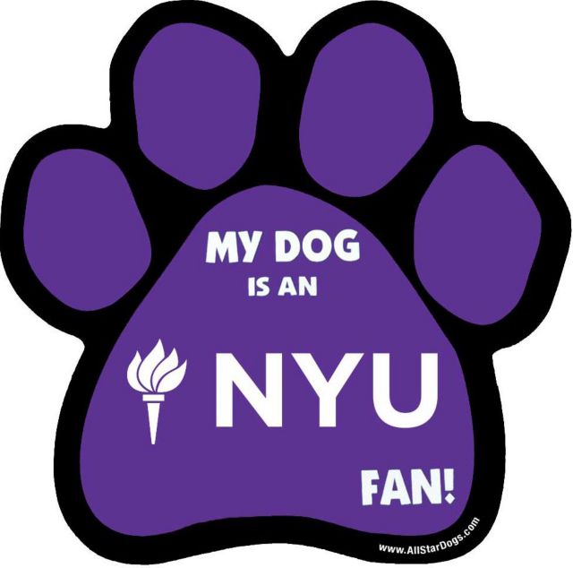 New York University Paw Magnet