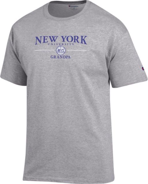 New York University Grandpa Short Sleeve T-Shirt | Champion | Oxford | XLarge