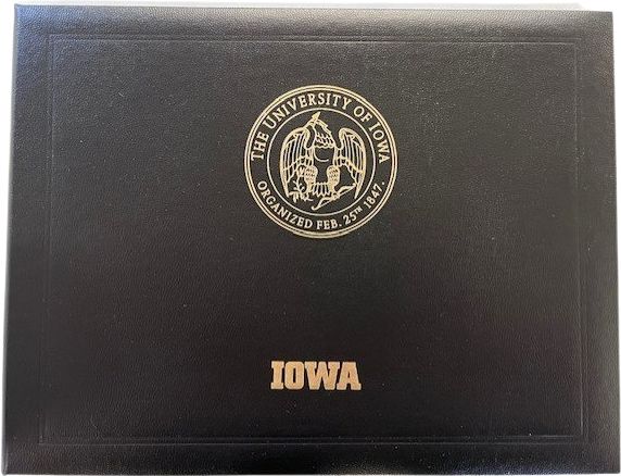 IOWA Diploma cover