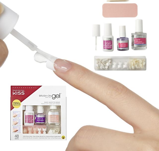 Nail Glue Brush-On Gel Kit