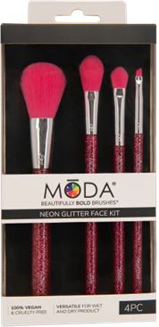 Moda Brush Neon Pink 4Pc Kit