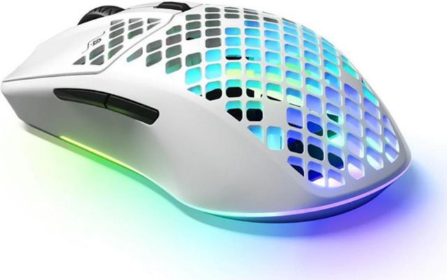 SteelSeries Aerox 3 Super Light Honeycomb Wired RGB Optical Gaming Mouse (Snow)
