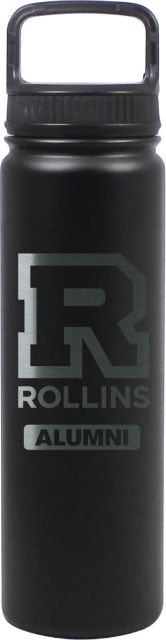24 oz Matte Black Stainless Steel Water Bottle Alumni
