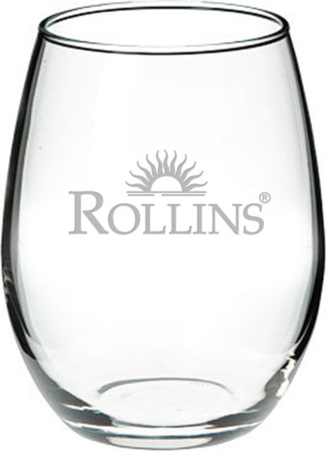 Rollins College 21 oz. Stemless Wine Glass