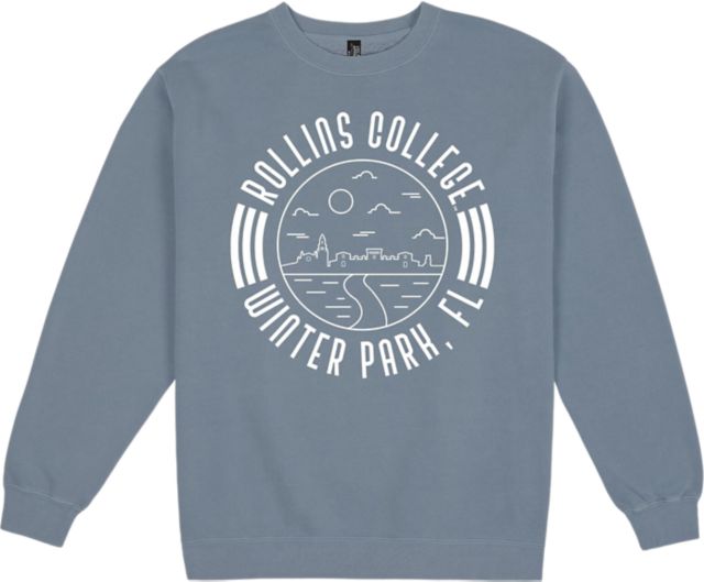 Rollins College Pigment Dyed Fleece Crewenck ONLINE ONLY
