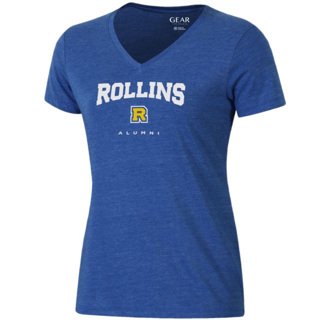 Rollins College Women's Alumni V-Neck Short Sleeve T-Shirt