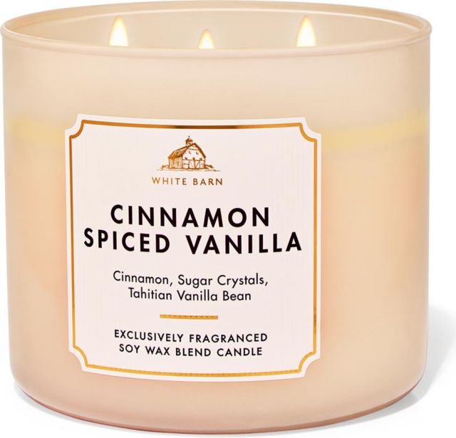 Cinnamon Spiced Vanilla Scented 3-Wick Candle