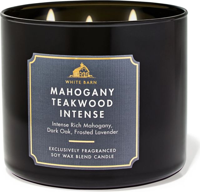 Mahogany Teakwood Scented 3-Wick Candle