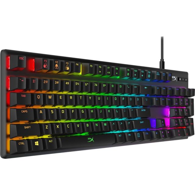 HyperX Alloy Origins HX-RED RGB Mechanical Keyboard with Numeric Pad, Black