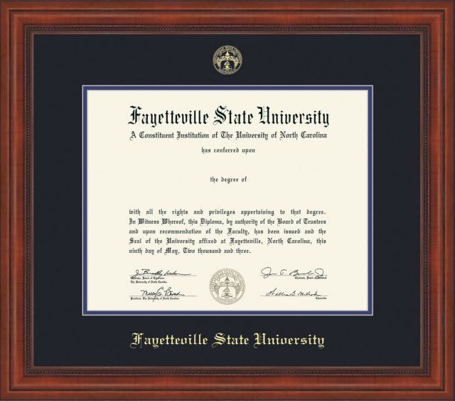 Fayetteville State University Diploma Frame
