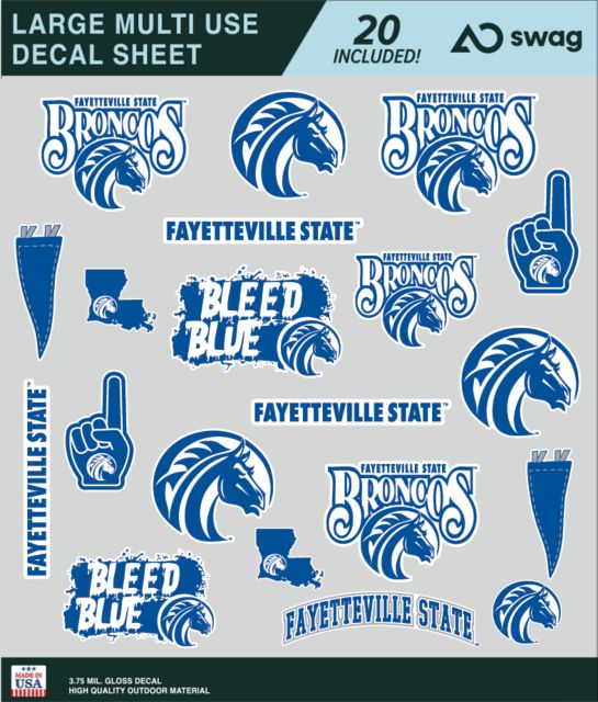 Fayetteville State University Large Sticker Sheet