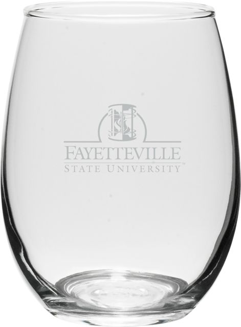 Fayetteville State University 15 oz. Wine Glass
