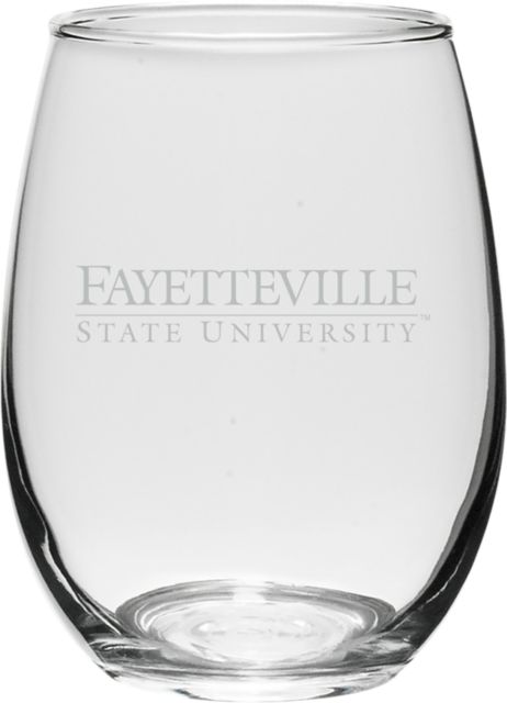 Fayetteville State University 21 oz. Wine Glass
