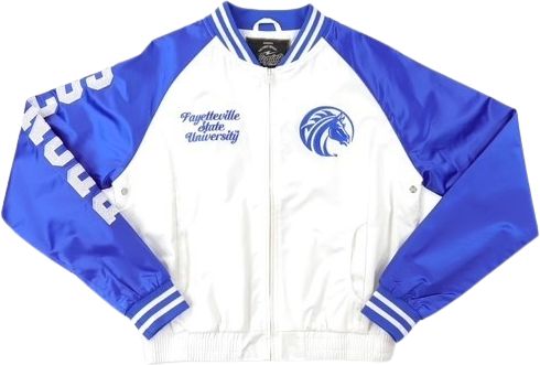 Fayetteville State University Women's Cropped Satin Jacket
