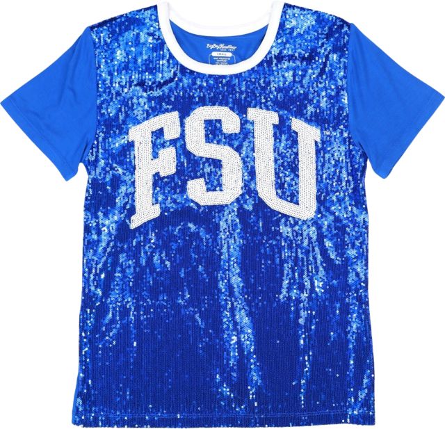 Fayetteville State University Women's Sequin Short Sleeve T-Shirt