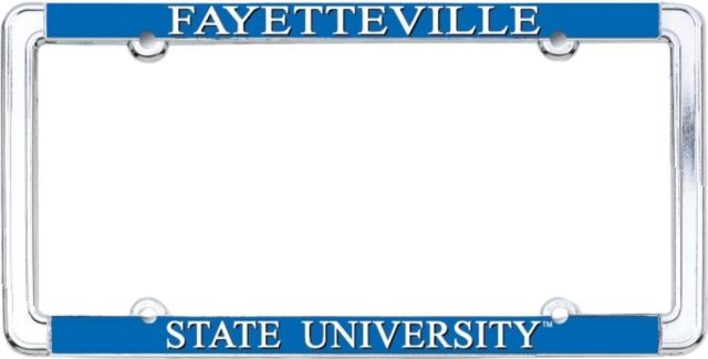 Fayetteville State University Thin Dome License Plate Frame