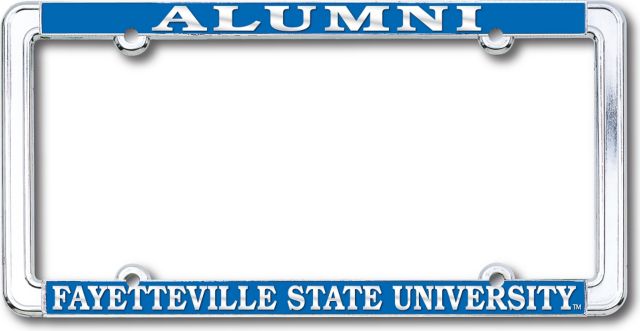 Fayetteville State University Alumni Polished Chrome License Plate Frame