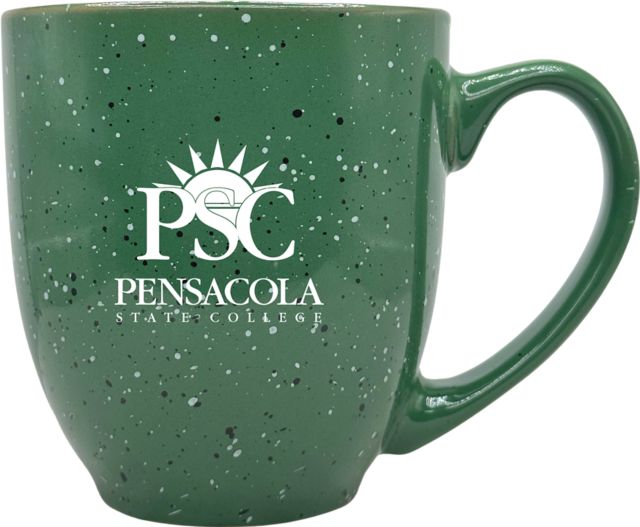 Pensacola State College 16 oz. Laser Engraved Bistro Mug
