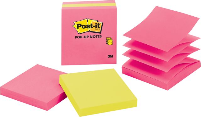 POST-IT POPUP 3X3 REFILL 3PK