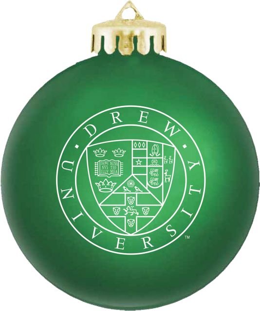 Drew University Round Shatterproof Ornament
