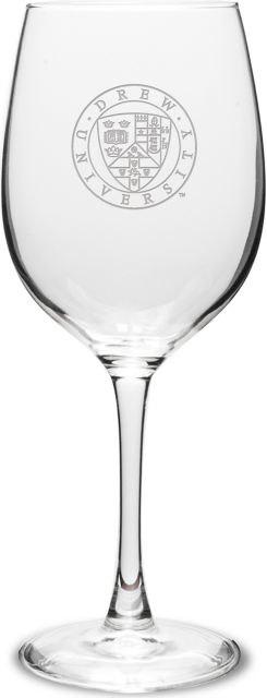 Drew University 16 oz. Wine Glass