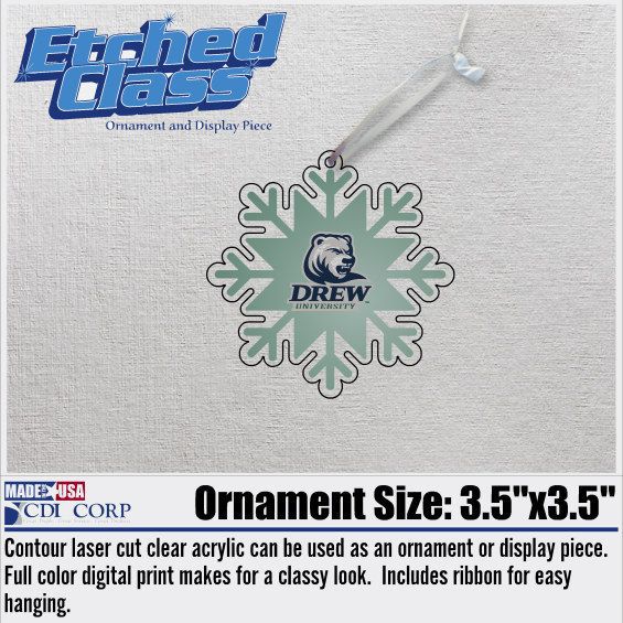 Drew University 3" x 4" Ornament